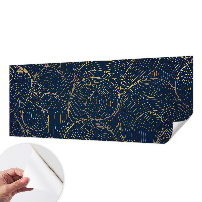 Papel mural texturado decorativo motivo ondulado