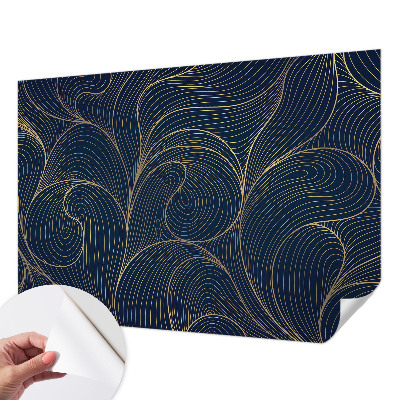 Papel mural texturado decorativo motivo ondulado