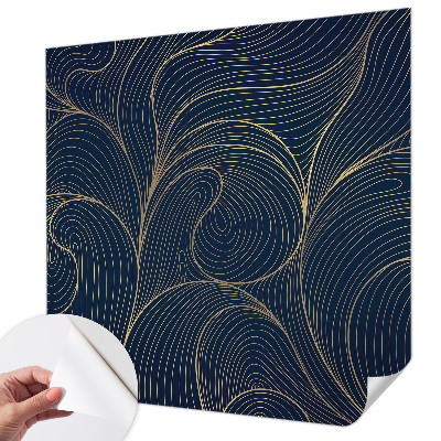 Papel mural texturado decorativo motivo ondulado