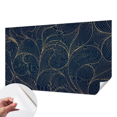 Papel mural texturado decorativo motivo ondulado