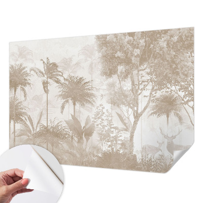 Mural de pared con estampado hermoso Paisaje tropical