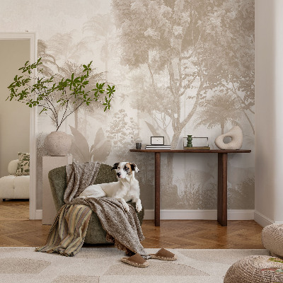 Mural de pared con estampado hermoso Paisaje tropical