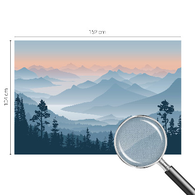 Fotomural decorativo para cabecero de cama Panorama de montaña