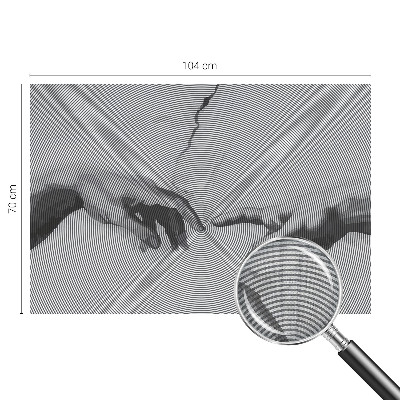 Fotomural decorativo para cabecero de cama Manos hipnóticas