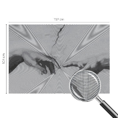 Fotomural decorativo para cabecero de cama Manos hipnóticas