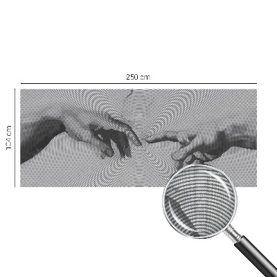 Fotomural decorativo para cabecero de cama Manos hipnóticas