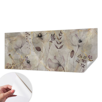 Papel mural con patrón decorativo Flores delicadas