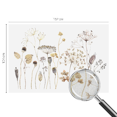 Fotomural decorativo para cabecero de cama con diseño de flores silvestres