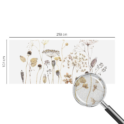 Fotomural decorativo para cabecero de cama con diseño de flores silvestres
