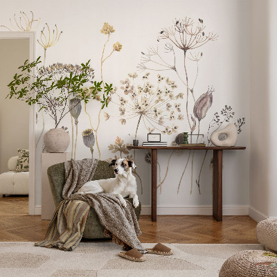 Fotomural decorativo para cabecero de cama flores silvestres