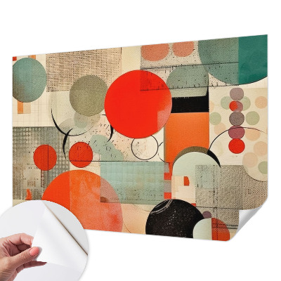 Papel mural texturado decorativo Abstracción colorida