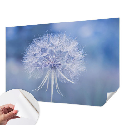 Papel mural con patrón decorativo Delicadeza azul