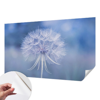 Papel mural con patrón decorativo Delicadeza azul