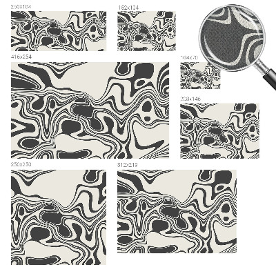 Mural de pared con estampado hermoso Líneas dinámicas