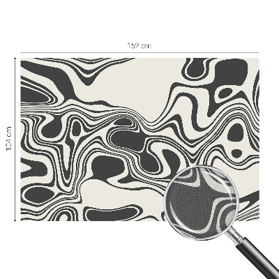 Mural de pared con estampado hermoso Líneas dinámicas