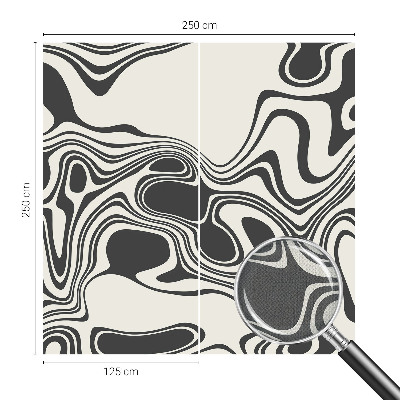 Mural de pared con estampado hermoso Líneas dinámicas