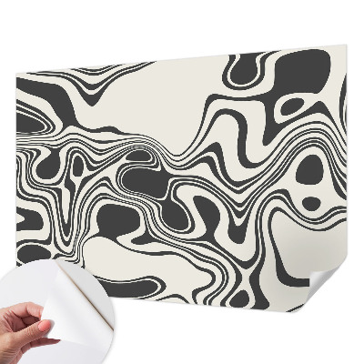 Mural de pared con estampado hermoso Líneas dinámicas