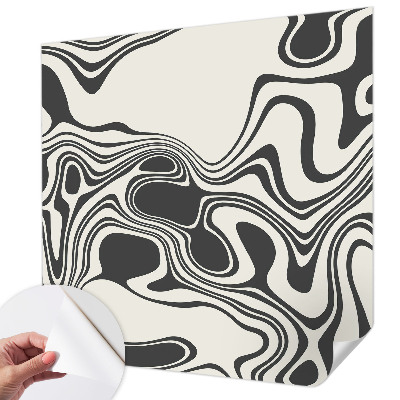 Mural de pared con estampado hermoso Líneas dinámicas