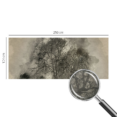 Papel mural con patrón decorativo Árboles misteriosos