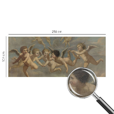 Mural de pared con estampado hermoso con figuras angelicales