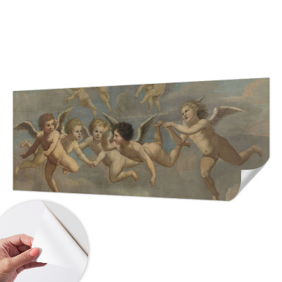 Mural de pared con estampado hermoso con figuras angelicales