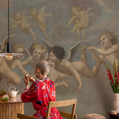 Mural de pared con estampado hermoso Figuras angelicales