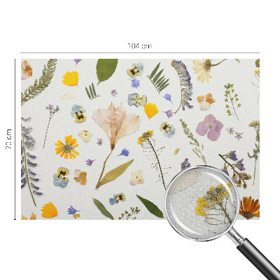 Mural de pared con estampado hermoso con motivo de flores de primavera