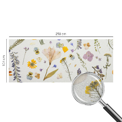Mural de pared con estampado hermoso con motivo de flores de primavera