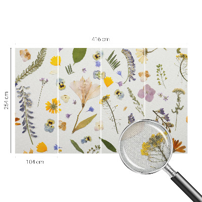 Mural de pared con estampado hermoso Flores de primavera