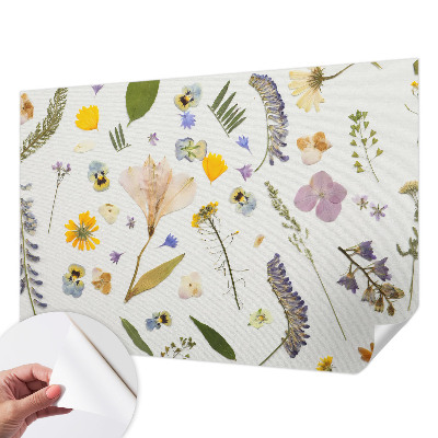 Mural de pared con estampado hermoso Flores de primavera