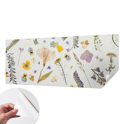 Mural de pared con estampado hermoso con motivo de flores de primavera