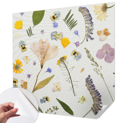 Mural de pared con estampado hermoso con motivo de flores de primavera