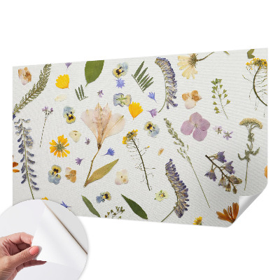 Mural de pared con estampado hermoso con motivo de flores de primavera