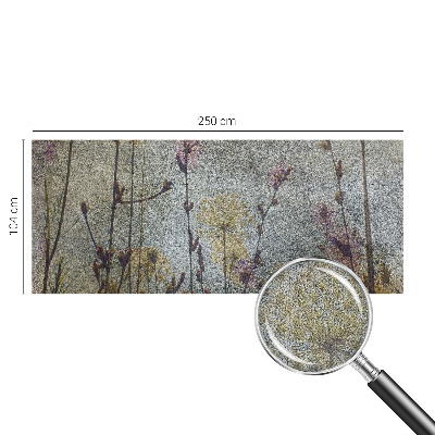 Papel mural con patrón decorativo flores silvestres