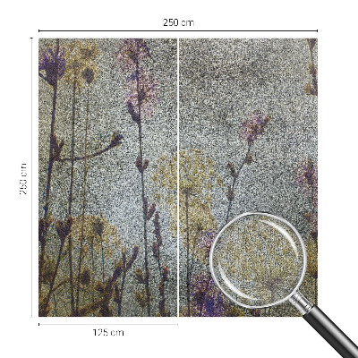 Papel mural con patrón decorativo flores silvestres