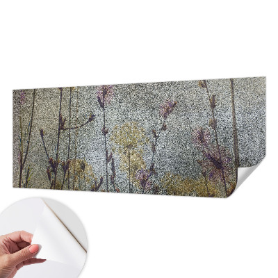 Papel mural con patrón decorativo con motivo de flores silvestres