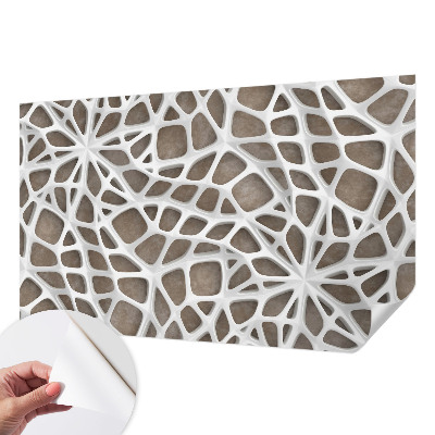 Papel mural texturado decorativo Red de encaje