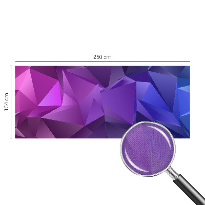 Papel mural con patrón decorativo triángulos morados