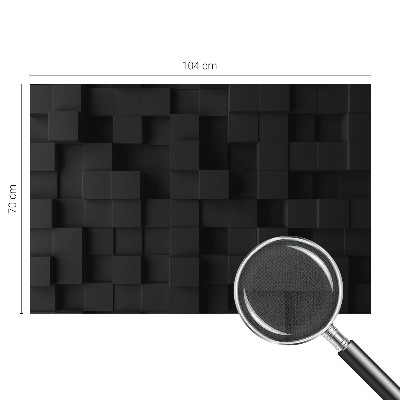 Fotomural decorativo para cabecero de cama con diseño de cubos tridimensionales