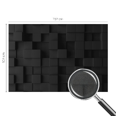 Fotomural decorativo para cabecero de cama con diseño de cubos tridimensionales