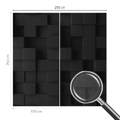 Fotomural decorativo para cabecero de cama Cubos tridimensionales