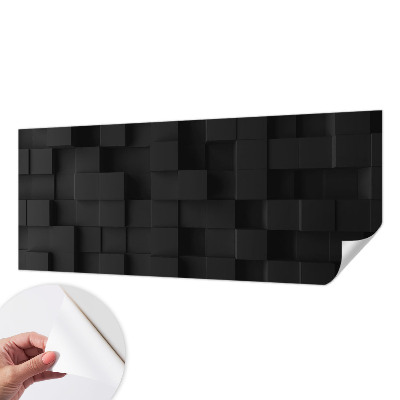 Fotomural decorativo para cabecero de cama con diseño de cubos tridimensionales