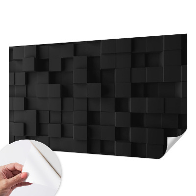 Fotomural decorativo para cabecero de cama con diseño de cubos tridimensionales