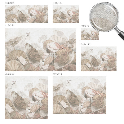 Mural de pared con estampado hermoso Naturaleza elegante