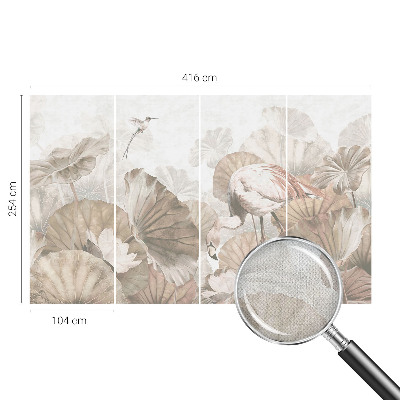 Mural de pared con estampado hermoso con un diseño de naturaleza elegante