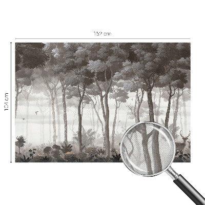 Papel mural con patrón decorativo con motivo 'Magia del bosque' para decoración de paredes