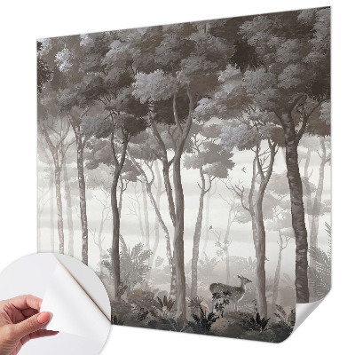 Papel mural con patrón decorativo con motivo 'Magia del bosque' para decoración de paredes