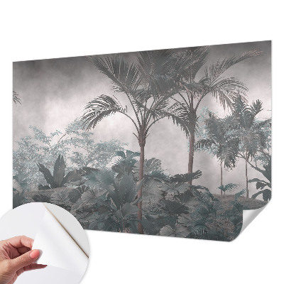 Papel mural texturado decorativo con motivo de naturaleza exótica