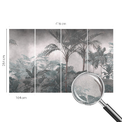 Papel mural texturado decorativo Naturaleza exótica