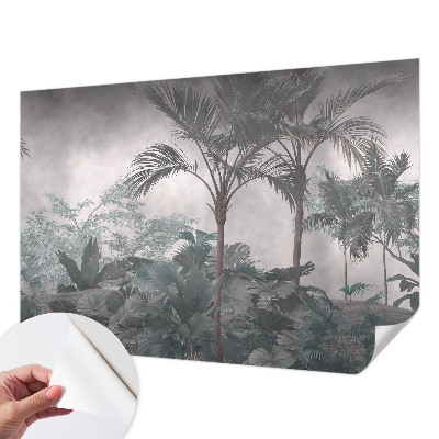 Papel mural texturado decorativo con motivo de naturaleza exótica
